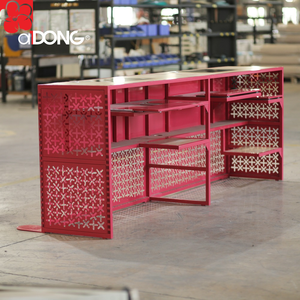 Exhibidores Metálicos Perforados Modernos para Comercios, Resistentes, con Base para Piso, 3 Estantes, Altura Ajustable, Servicio OEM Disponible en Vietnam - Product Image 4