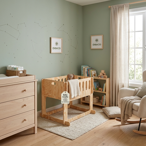 Lit bébé en contreplaqué de pin américain, bords lisses, design simple, plusieurs options de couleurs, adapté aux enfants de 0 à 3 ans. - Product Image 6