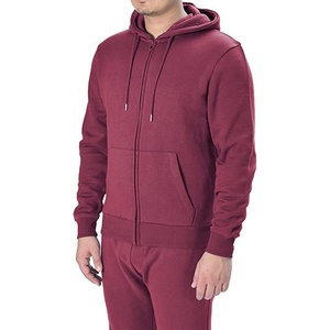 Vente en gros en vrac hommes sweat à capuche zippé unisexe sweat à capuche zippé uni impression personnalisée coton polaire pull à capuche zippé personnalisé - Product Image 2