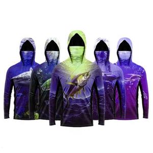 Camisetas Personalizadas Baratas de Manga Larga para Hombre, 88% Poliéster, 12% Elastano, UPF 50, Transpirables y de Talla Grande, Camiseta de Pesca Sublimada - Product Image 3