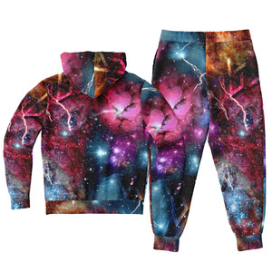 Best Selling Custom Sublimation Winter Men's Streetwear <b>Tracksuits</b> 100% <b>Polyester</b> Two-Piece Sets Elastic Waist Quick Dry - Product Image 4