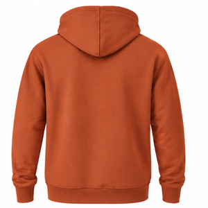 Men's Custom Terracotta Pullover <b>Hoodie</b> Fleece Sweatshirt Long Sleeve Regular Fit Drawstring Kangaroo Pocket Casual Streetwear - Product Image 2