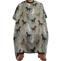 Cape de Barbier Personnalisée avec Logo, Robe de Coiffure Imperméable en Polyester de Haute Qualité pour Salon, Vente en Gros, Couleur Unique, Design 2026, Taille Personnalisée