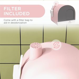 Lettiera per Gatti Smart XL con Pulizia Automatica e Ampio Spazio Interno - Sabbia e Plastica Facili da Pulire e Design Carino per Gattini - Product Image 2