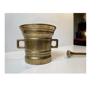 Mortier et pilon en laiton de qualité supérieure, motif martelé fleurs et feuilles, best-seller - Product Image 4