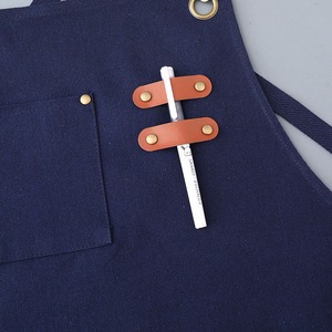 Tablier en toile épaisse et résistante à l'usure, unisexe, pour adultes, avec logo personnalisé, pour restaurants, bars, boutiques, cafés, nettoyage, chefs, barmen - Product Image 3