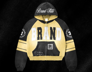 Sudadera con capucha y cremallera para hombre, estilo oversize, con estampado gráfico de llamas, estilo vintage streetwear - Product Image 1
