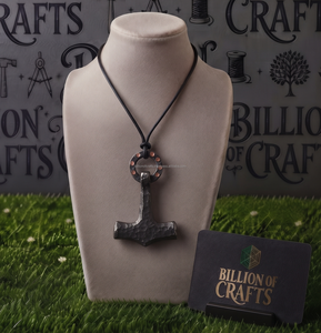 Collier amulette viking forgé à la main, fabriqué par un forgeron, pendentif nordique, bijoux médiévaux gothiques faits à la main - Product Image 4