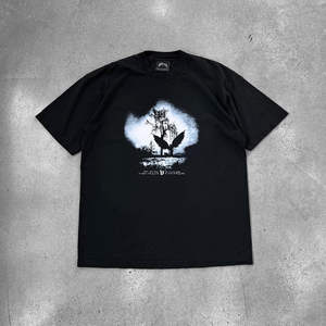 Camiseta 100% algodón para hombre, corte holgado, estampada, negra, talla grande, extragrande, con frente personalizable, estilo urbano, informal, de algodón. - Product Image 4