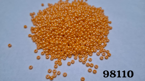 Perles de rocaille rondes Jaunty 8'0 Preciosa (verre orange 2mm/3mm/4mm) en vrac pour la fabrication de bijoux, l'artisanat et la broderie - Product Image 3
