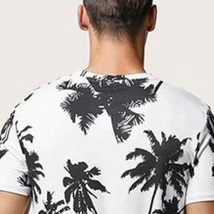 Camiseta con Estampado de Palmera 3D Personalizada al por Mayor, Camiseta Gráfica Sublimada Transpirable Informal de Verano para Hombre, Camisetas de Talla Grande para Hombre - Product Image 6