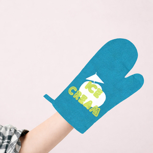 100% Cotton Printed Design Oven Mitts <b>Set</b> Eco-Friendly Super Soft Extra Durability Oven Mitts at Factory Price Exporter in India - Product Image 2