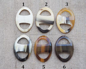 Anillo para Bufanda de Cuerno de Búfalo Pulido de Alta Calidad, Estilo Europeo, Artesanía Natural Hecha a Mano, Varios Tamaños, Regalo Perfecto para Mamá - Product Image 2