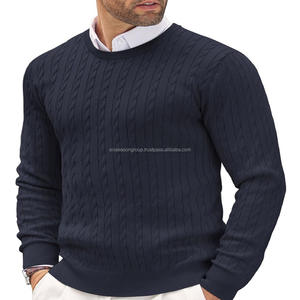 Camisa de Invierno para Hombre, Antiarrugas, con Logotipo L Bordado, Diseño de Parches, Material de Lana/Cachemira, Antiencogimiento - Product Image 6