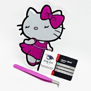 Placa de azulejos para hacer pestañas Premium sostenible Pretty Hello Kitty Lash Tile Diseños de colores personalizables Herramientas de azulejos de pestañas acrílicas - Product Image 4
