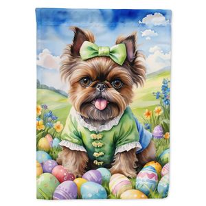 Multicolor Brussels Griffon Easter <b>Egg</b> Hunt Garden Flag Mailbox <b>Decorative</b> Yard Banner for Patio Artwork for Flower Beds - Product Image 1