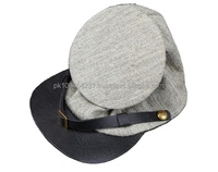Servicio OEM, Diseño de Alta Calidad, Tela 100% Lana, Logotipo Personalizado, Gorras Grises