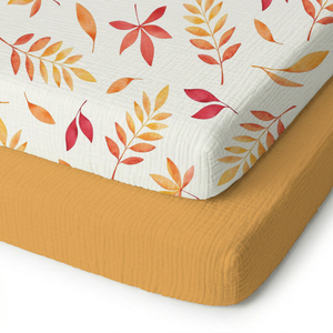 Sábana de Cuna de Muselina de Bambú Bambu Basics, Suave para Ti y para el Medio Ambiente, Cubre Colchón Ajustable para Bebés Niños y Niñas - Product Image 5