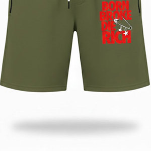 Breathable <b>men's</b> <b>shorts</b> High Quality Heavyweight 100% Cotton Drawstring Letter Eco-friendly Breathable Puff Printing Streetwear - Product Image 3