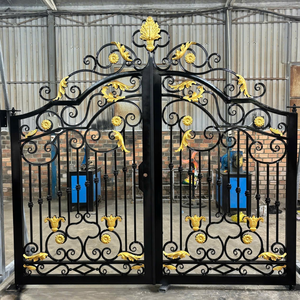 Elegantes Diseños de Portones Principales y de Jardín de Hierro Forjado, Portones de Entrada de Acero Duraderos con Patrones Decorativos para Hogares Modernos - Product Image 5