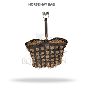 Bolsa de Heno de Alimentación Lenta para Caballos, Comedero de Heno de Nailon Duradero con Tejido Reforzado en la Parte Delantera - Product Image 2