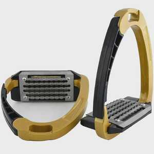 Estribos de Seguridad para Caballos, Duraderos, de Hierro y Aluminio, Estribos Ingleses Ligeros para Equitación - Product Image 3