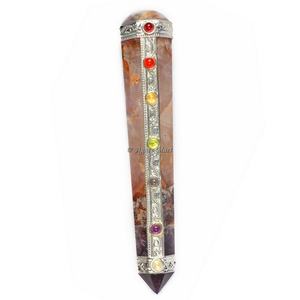 Pierres d'agate en cristal naturel en vrac en gros prix d'usine baguette d'améthyste pour la guérison énergétique style d'amour Feng Shui sculpté à la main - Product Image 5