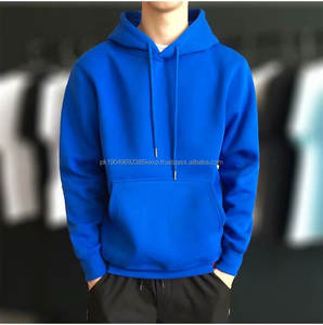 Wholesale Loose Casual <b>Couple</b> Clothes Solid Color Cotton Plain Men <b>Hoodies</b> - Product Image 3