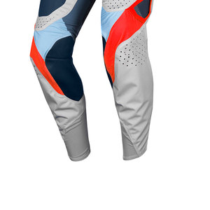 Pantalones de Motocicleta para Mujer, Diseño Nuevo, Bloques de Color Azul Marino, Naranja y Gris, Transpirables, de Spandex y Nailon, para Todas las Temporadas, Ropa de Carreras - Product Image 6