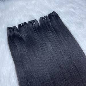 HOT Extensions de cheveux humains vietnamiens trame cheveux noirs 100% cheveux humains vietnamiens bruts de très haute qualité - Product Image 2