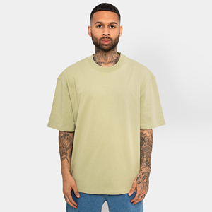 Camiseta de Manga Corta para Hombre de Alta Gama, 260g, Algodón, Protección Solar, Cuello Redondo, Sensación Fresca, para Actividades al Aire Libre - Product Image 5