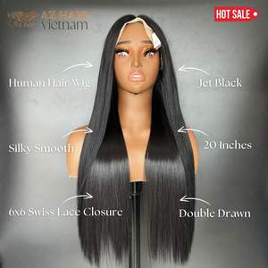 Venta al por mayor 13X6 HD peluca Frontal de encaje brasileño virgen suizo cierre hueso recto vietnamita Remy pelo directo de fábrica pelucas humanas - Product Image 3
