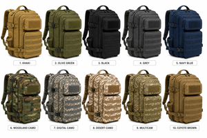 Usine directe 45L unisexe Gym tactique sac à dos 900D étanche sport Camouflage Nylon doublure avec fermeture à glissière - Product Image 4