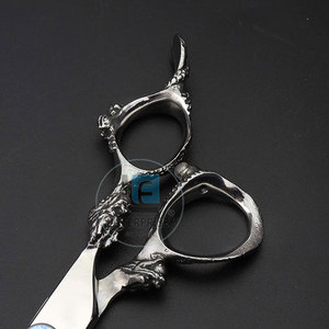 Ciseaux de barbier en acier inoxydable de haute qualité, nouveau design, réutilisables, durables, légers, pour droitiers, à bas prix - Product Image 6