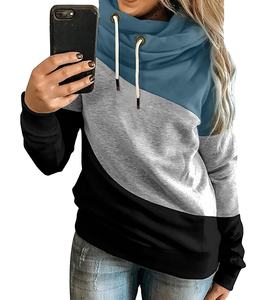 Sudadera con Capucha Casual para Mujer al por Mayor, 100% Algodón Felpa, 320g, Anti-Pilling, Secado Rápido, Transpirable, con Estampado Digital y Cremallera - Product Image 5