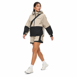 Ensemble veste et short streetwear pour femme, doublure en maille, léger, en tissu ripstop, usine de vêtements personnalisés en gros - Product Image 1