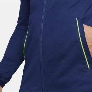 Ensemble de survêtement bleu marine pour homme avec fermeture éclair intégrale, pantalon de jogging sportif avec poches latérales, respirant, pour l'automne, coupe classique - Product Image 5