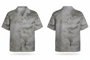 Camisa de Vestir con Botones y Manga Corta con Estampado Personalizado de Último Diseño, Camisa Informal de Verano Estilo Hawaiano, Ligera, Transpirable y a la Moda - Product Image 4