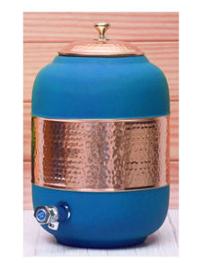 Best Grade Pure Copper Water Dispenser with <b>Stand</b> and Leak Proof Tap for Home Hotel and Office Healthy <b>Drinking</b> for Export 5LTR - Product Image 3