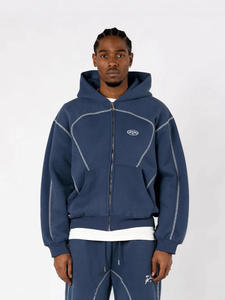 Ensemble de survêtement unisexe Hip Hop Y2K Streetwear, imprimé camouflage, avec sweat à capuche à cordon de serrage doublé polaire et pantalon de survêtement 100% coton - Product Image 2