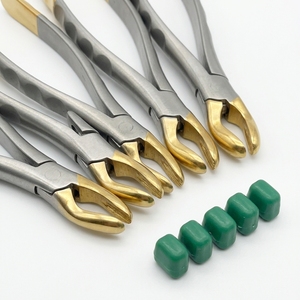 Pince à molaire dentaire DETAIN IMPEX en acier inoxydable, manuelle, ergonomique, avec poignée verte, certifiée CE, instrument chirurgical de classe I - Product Image 5