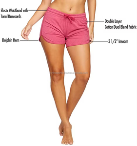 Wholesale High Quality Custom Logo Breathable Quick Dry Loose Workout <b>Sweat</b> Yoga Spandex/Polyester Hot Biker <b>Women's</b> <b>Shorts</b> - Product Image 2