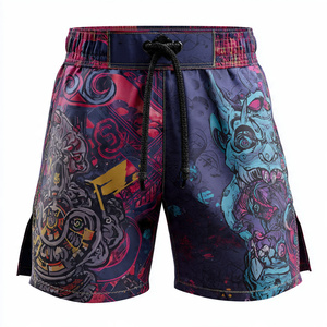 OEM Drawstring Waist MMA Shorts Men Fighter Shorts Men's Kick Boxing Fighting Shorts Martial Arts Wear High Quality MMA Short - Product Image 6