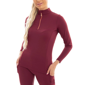 Camisa de equitación para mujer, nueva, al por mayor, para competición, manga larga, hombros caídos - Product Image 3