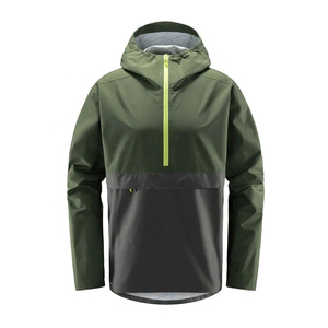 Chaqueta Cortavientos Ligera con Capucha para Hombre, con Logotipo Frontal, Talla Grande, Impermeable y Transpirable, de Nailon para Exteriores - Product Image 1