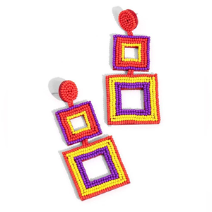 Handmade Seed Beads Drop <b>Earrings</b> Design <b>Long</b> Tassel Seed Beads Beaded Drop <b>Earrings</b> by MD HANDICRAFTS - Product Image 5