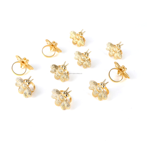 Vente chaude Insecte En Forme D'or Serviette Anneau Papier Cercle Serviette Boucle pour Table Décoration Parties En Gros En Vrac Quantités - Product Image 5