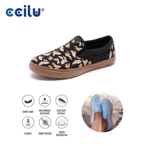 Zapatos planos sin cordones, repelentes al agua, para caminar, para mujer. - Product Image 1