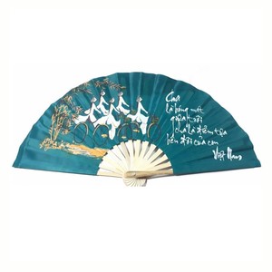 Foldable bamboo fans <b>for</b> <b>wedding</b> favor & souvenir cheapest cost traditional style silk hand held fan - Product Image 6