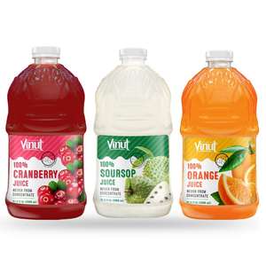 VINUT 67,6 FlOz (Paquete 12) 100% Jugo de Naranja Excelente Fuente de Vitamina C Sin Azúcar Añadido Puré Estilo Mayorista Refrescos - Product Image 5